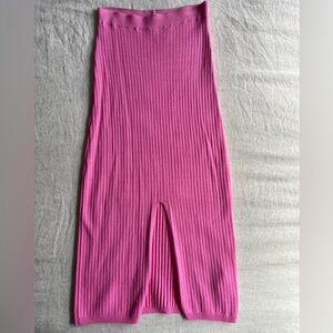 Free People Knit Pencil Skirt - Bright Pink - Size XS
